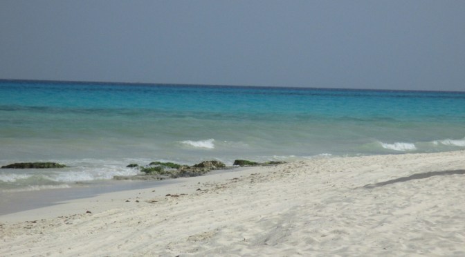 View of the Caribbean from Playa